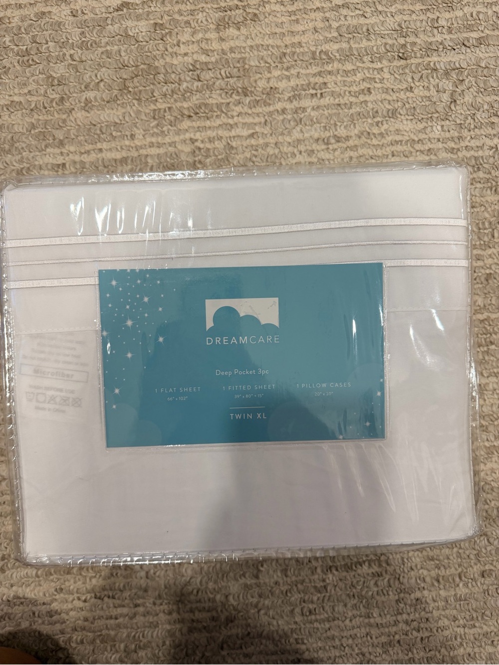 NWT White Deep Pocket Sheet Set - Twin XL